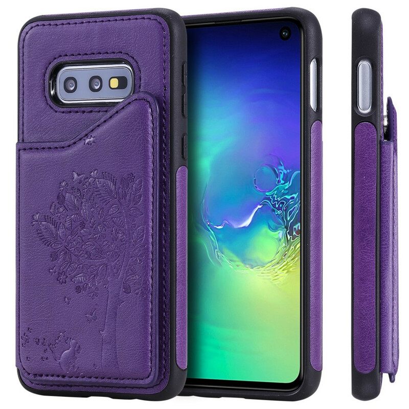 Kuori Samsung Galaxy S10e Cat Tulostustelineen Korttiteline