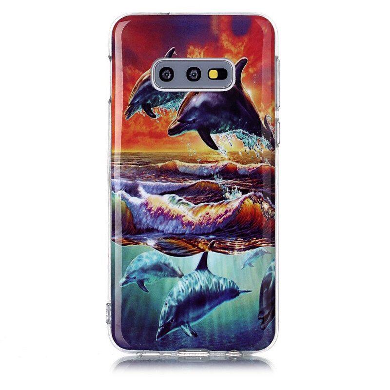 Kuori Samsung Galaxy S10e Dolphins Go Free