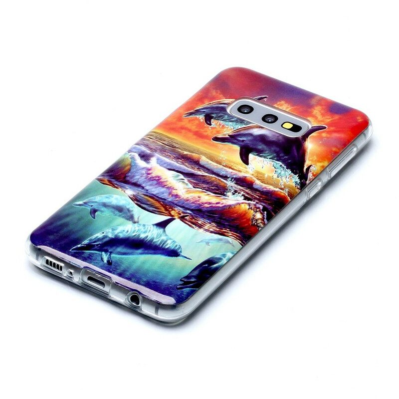 Kuori Samsung Galaxy S10e Dolphins Go Free