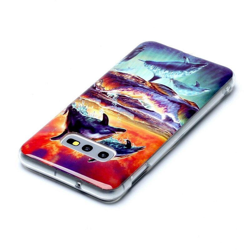 Kuori Samsung Galaxy S10e Dolphins Go Free