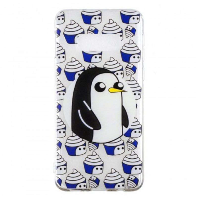 Kuori Samsung Galaxy S10e Transparent Penguins