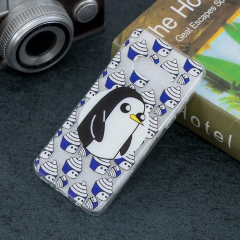 Kuori Samsung Galaxy S10e Transparent Penguins