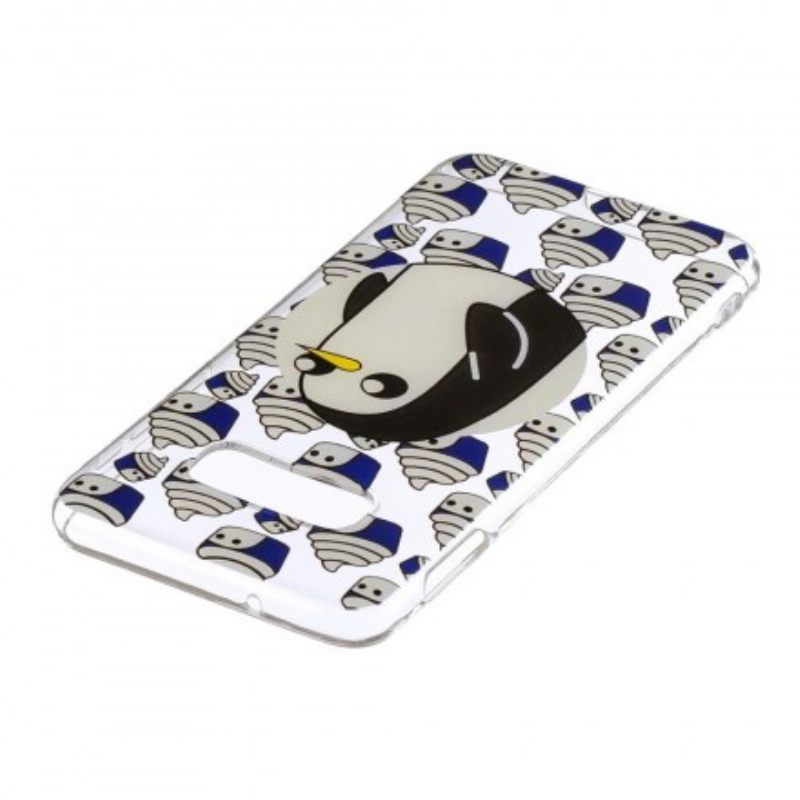 Kuori Samsung Galaxy S10e Transparent Penguins