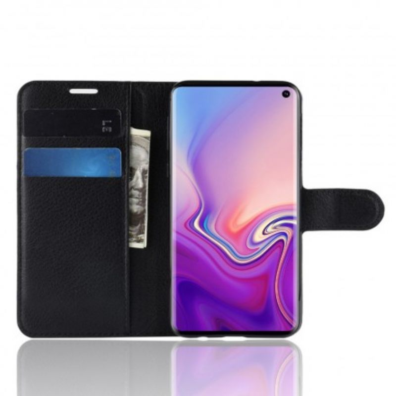 Nahkakotelo Samsung Galaxy S10e Faux Leather Retro