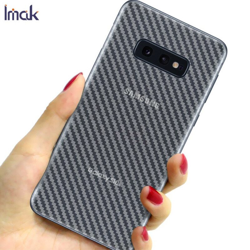 Selkäsuojakalvo Samsung Galaxy S10E Carbon Style Imak Puhelimelle