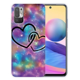 Case Poco M3 Pro 5G Ketjutetut Sydämet