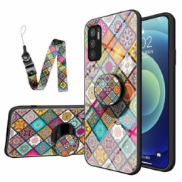 Case Poco M3 Pro 5G Patchwork Magneettipidike