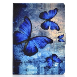 Flip Case iPad Air (2022) Blue Butterflies