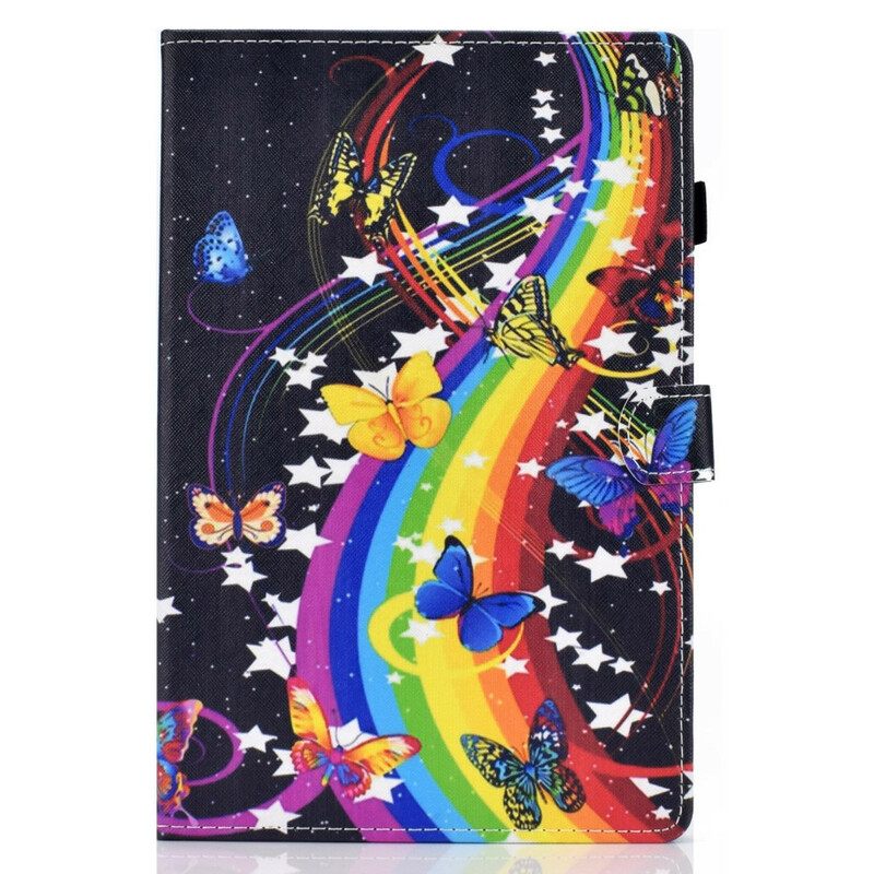 Kotelot iPad Air (2022) Rainbow Butterflies