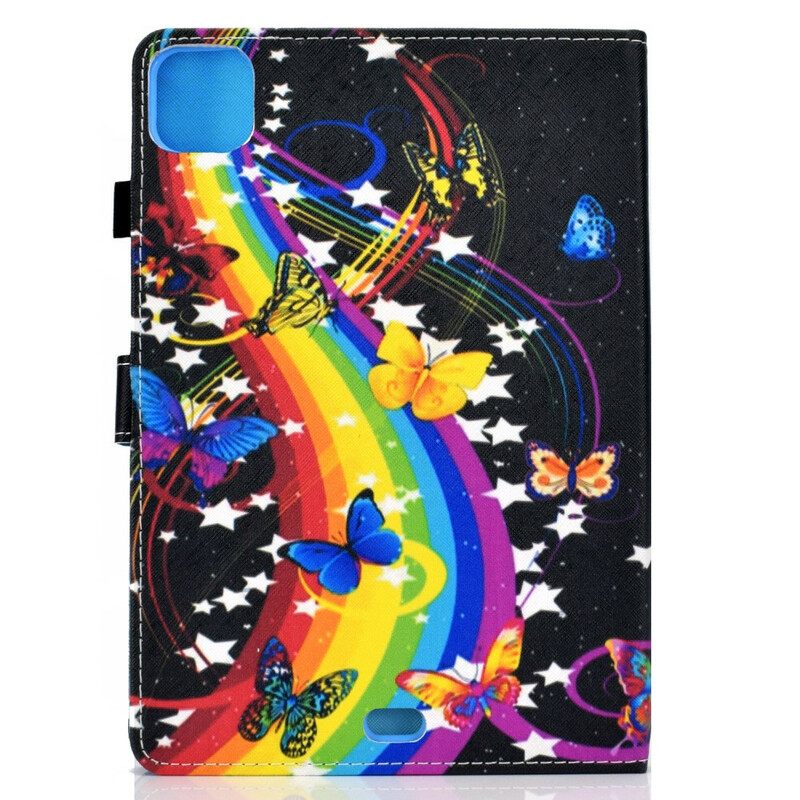 Kotelot iPad Air (2022) Rainbow Butterflies