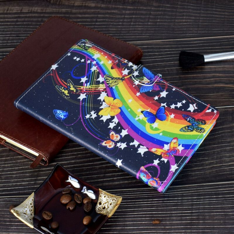 Kotelot iPad Air (2022) Rainbow Butterflies