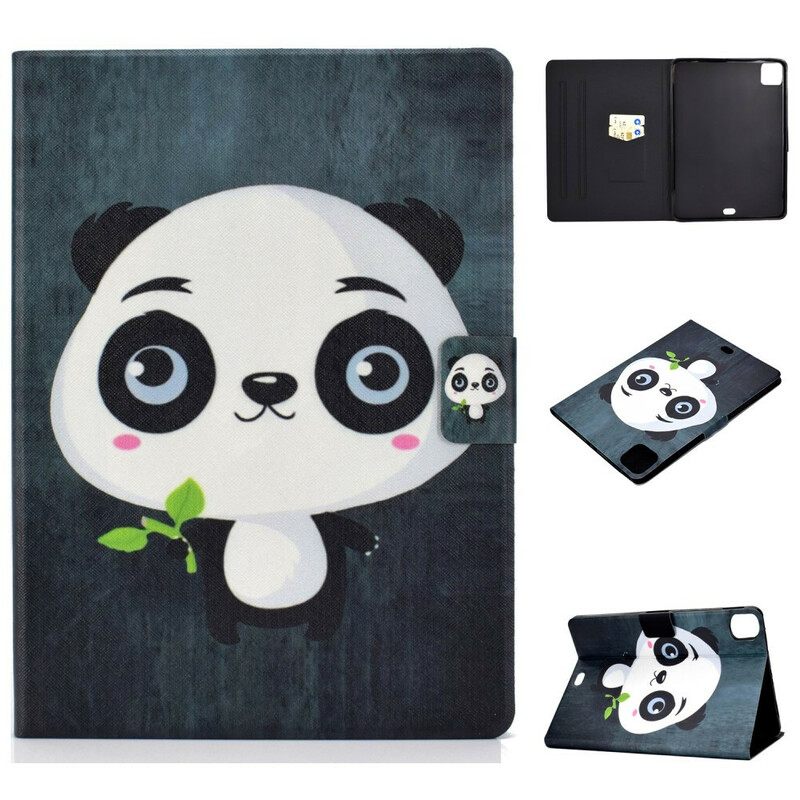 Nahkakotelo iPad Air (2022) Baby Panda