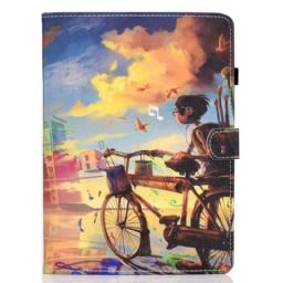 Nahkakotelo iPad Air (2022) Bike Art