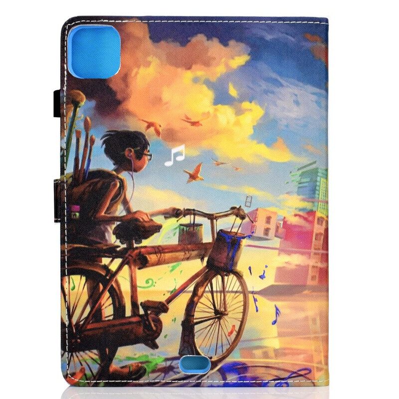 Nahkakotelo iPad Air (2022) Bike Art