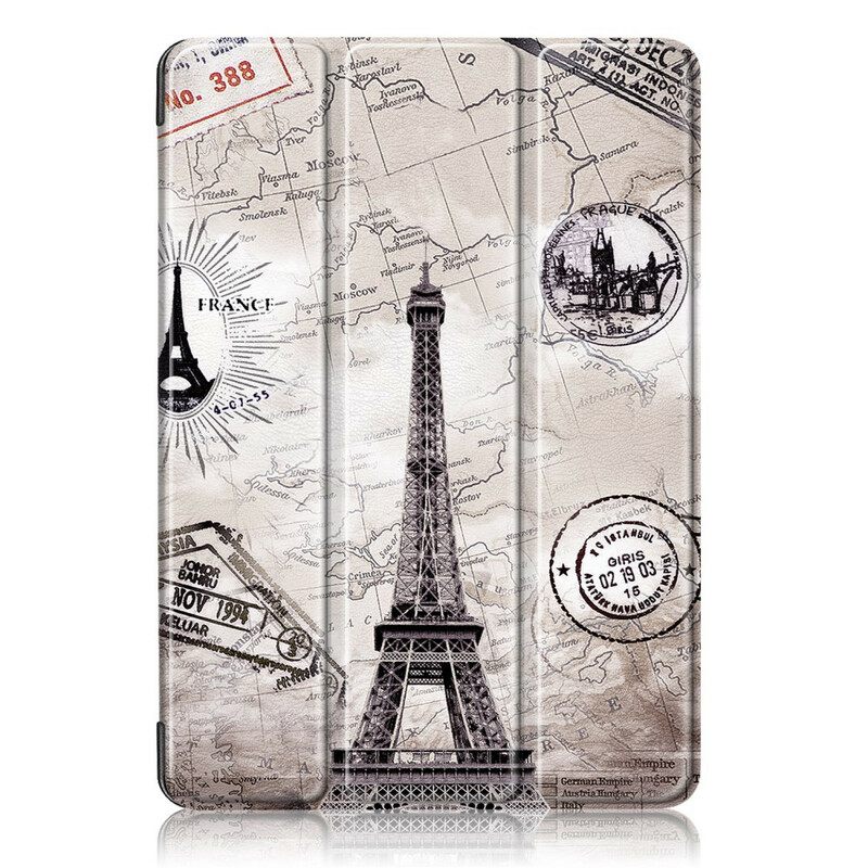 Puhelinkuoret iPad Air (2022) Retro Eiffel-torni