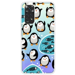 Case Xiaomi Redmi Note 11 Pro 4G / 5G Penguins And Fishes