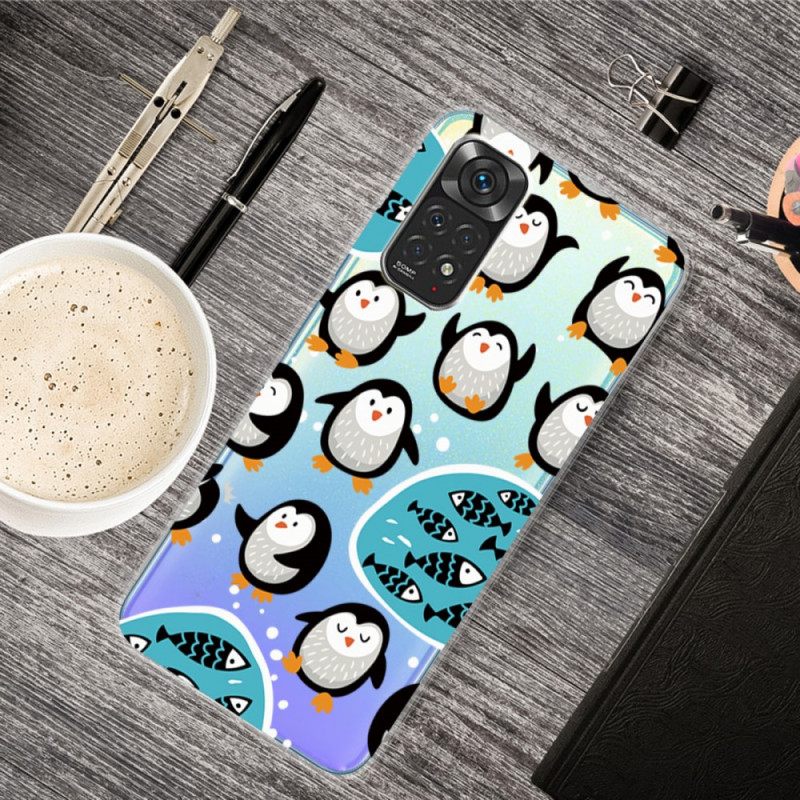 Case Xiaomi Redmi Note 11 Pro 4G / 5G Penguins And Fishes