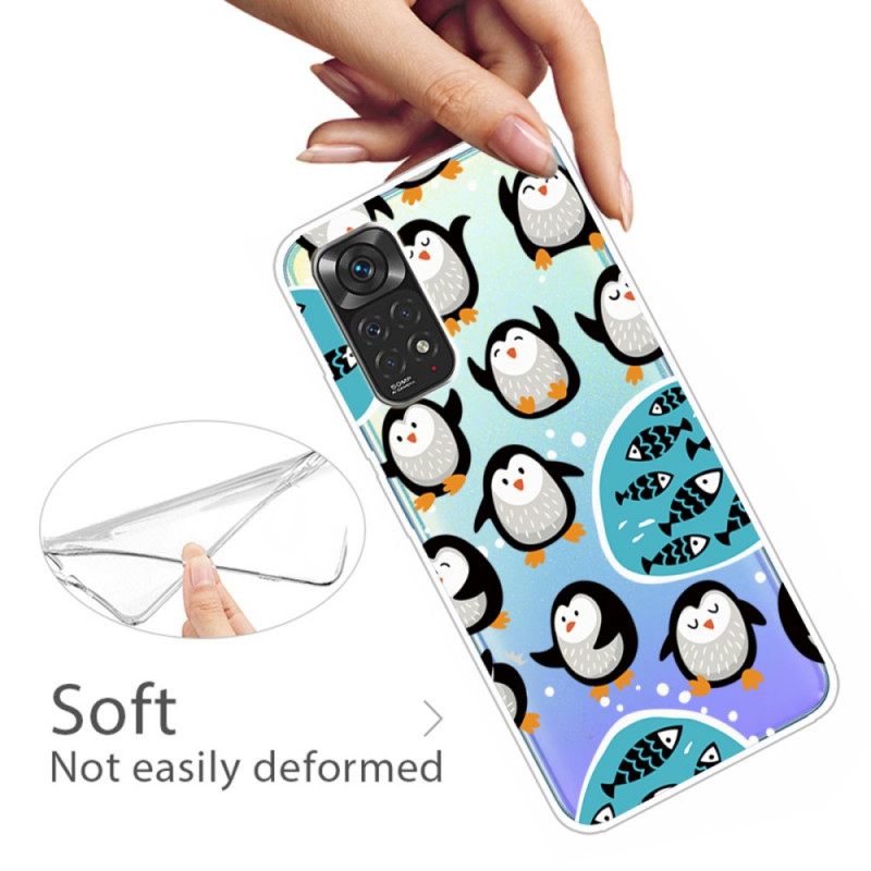 Case Xiaomi Redmi Note 11 Pro 4G / 5G Penguins And Fishes