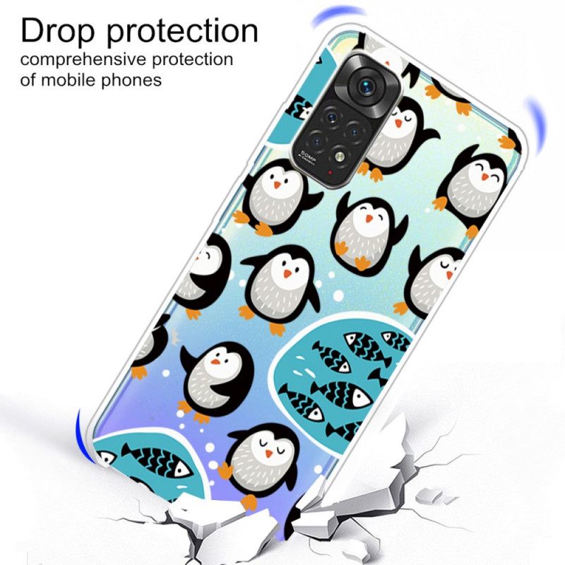 Case Xiaomi Redmi Note 11 Pro 4G / 5G Penguins And Fishes