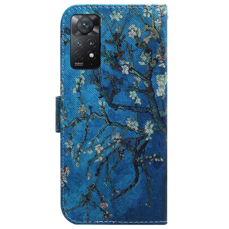 Flip Case Xiaomi Redmi Note 11 Pro 4G / 5G Kukkivan Puun Oksa