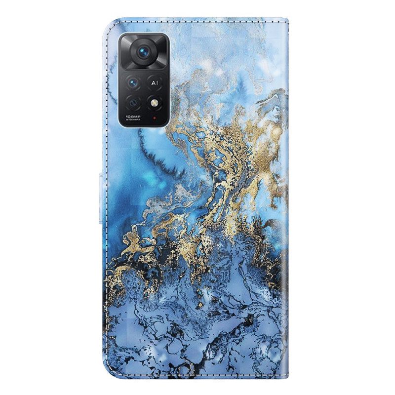 Flip Case Xiaomi Redmi Note 11 Pro 4G / 5G Marble Design Kaulanauhalla