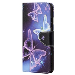 Flip Case Xiaomi Redmi Note 11 Pro 4G / 5G Neon Butterflies