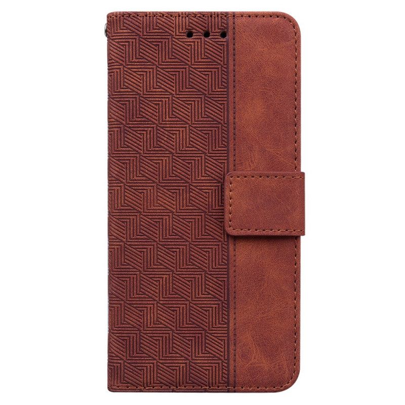 Flip Case Xiaomi Redmi Note 11 Pro 4G / 5G Suojaketju Kuori Strappy Pattern