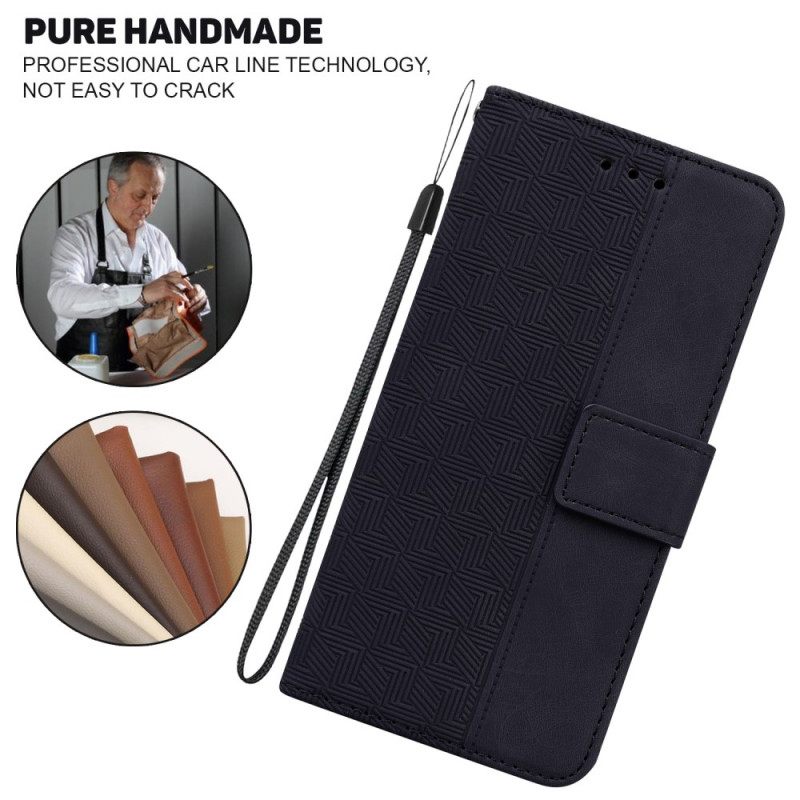 Flip Case Xiaomi Redmi Note 11 Pro 4G / 5G Suojaketju Kuori Strappy Pattern