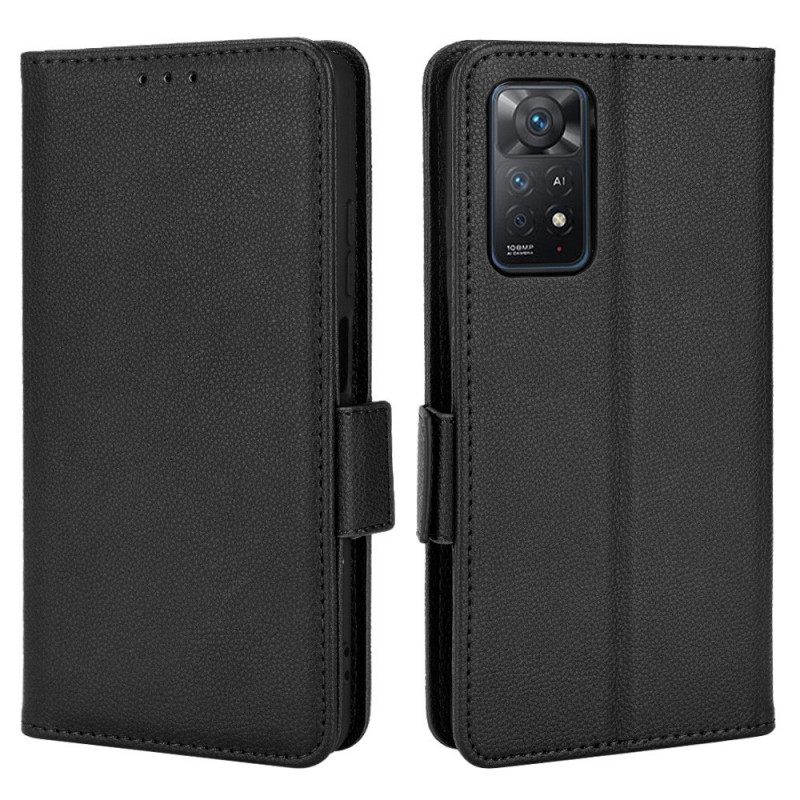 Kotelot Xiaomi Redmi Note 11 Pro 4G / 5G Lychee Faux Leather