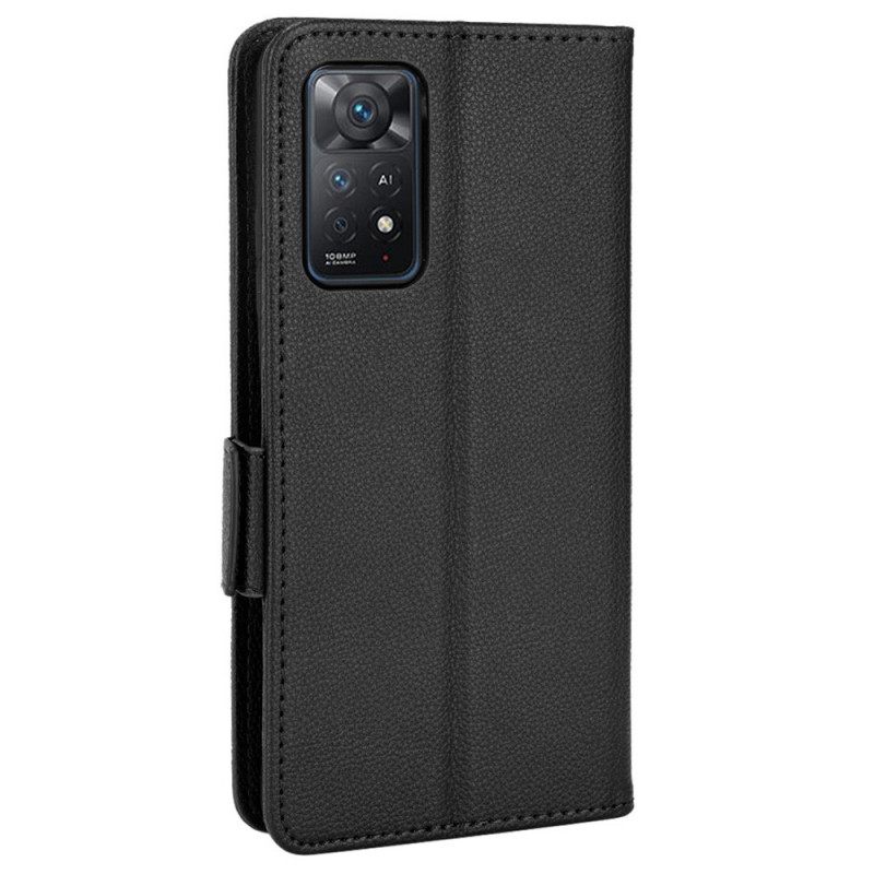 Kotelot Xiaomi Redmi Note 11 Pro 4G / 5G Lychee Faux Leather