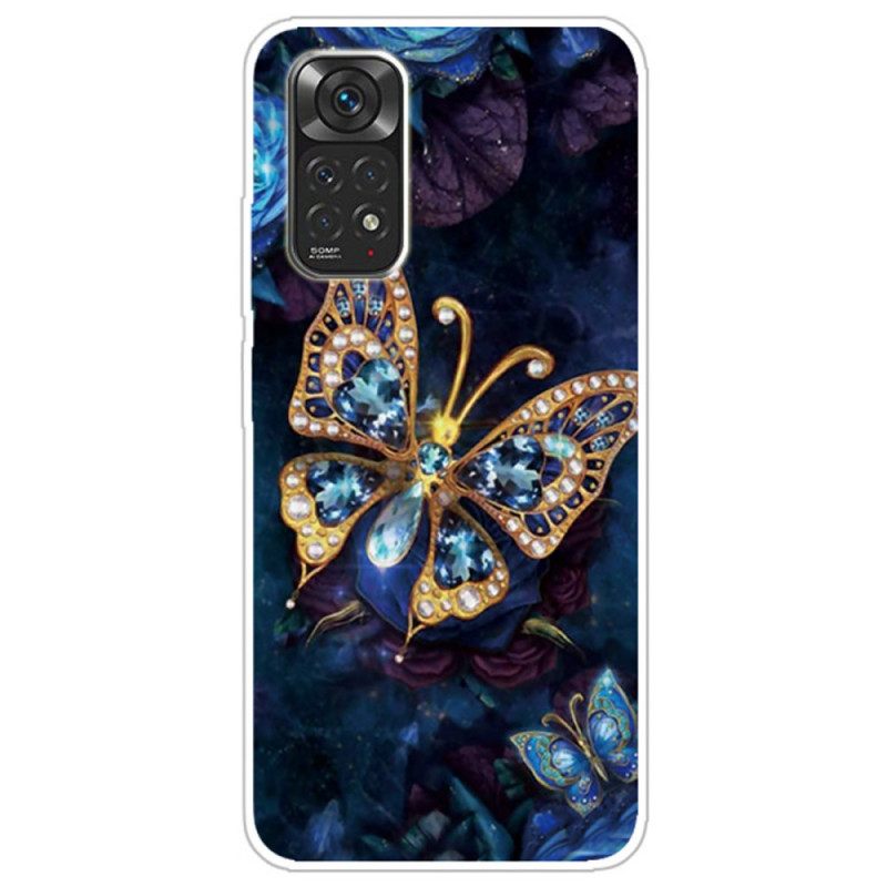 Kuori Xiaomi Redmi Note 11 Pro 4G / 5G Golden Butterfly