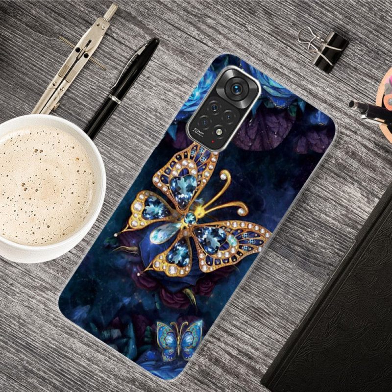 Kuori Xiaomi Redmi Note 11 Pro 4G / 5G Golden Butterfly