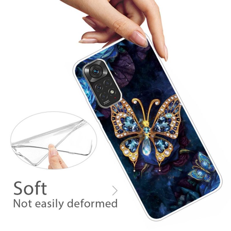 Kuori Xiaomi Redmi Note 11 Pro 4G / 5G Golden Butterfly