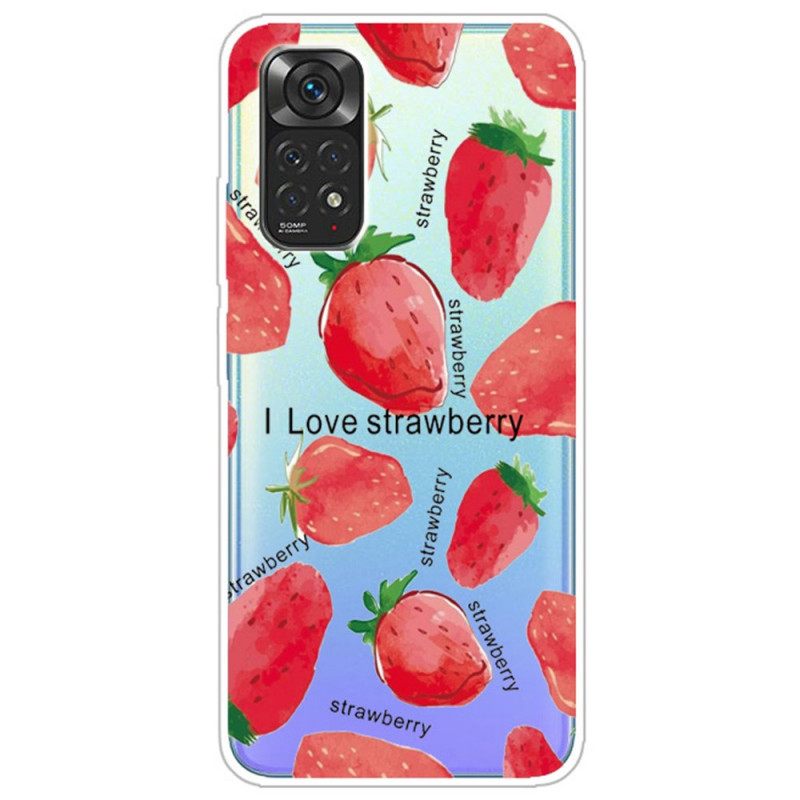 Kuori Xiaomi Redmi Note 11 Pro 4G / 5G Strawberries / I Love Strawberry