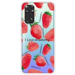 Kuori Xiaomi Redmi Note 11 Pro 4G / 5G Strawberries / I Love Strawberry