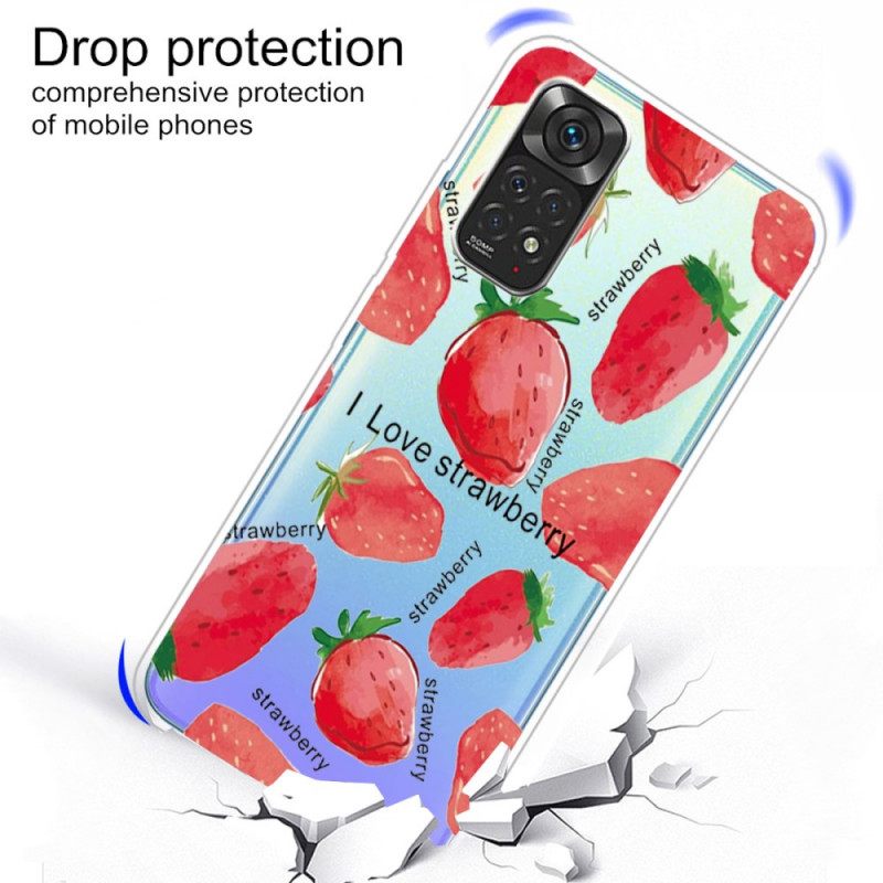 Kuori Xiaomi Redmi Note 11 Pro 4G / 5G Strawberries / I Love Strawberry