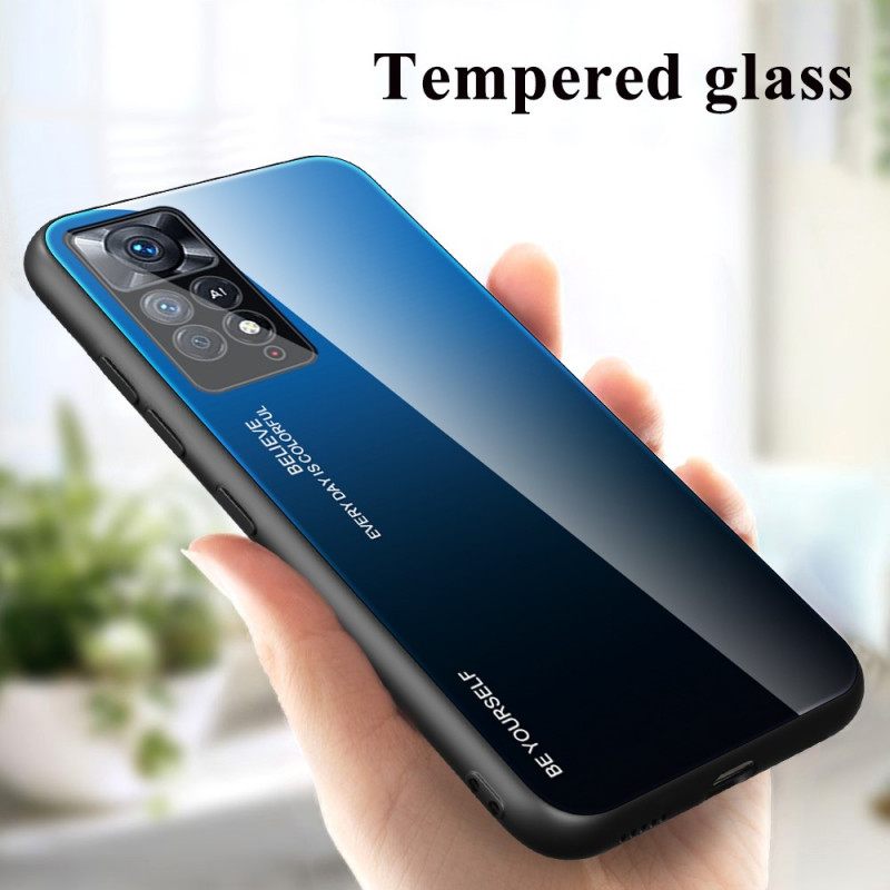 Kuori Xiaomi Redmi Note 11 Pro 4G / 5G Tempered Glass Ole Oma Itsesi