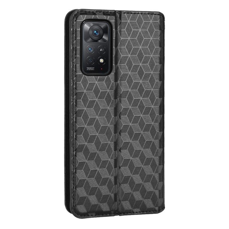 Puhelinkuoret Xiaomi Redmi Note 11 Pro 4G / 5G Kotelot Flip 3d Diamond Leather Effect