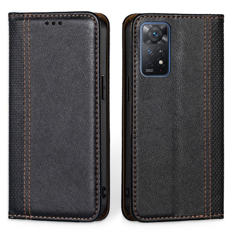 Puhelinkuoret Xiaomi Redmi Note 11 Pro 4G / 5G Kotelot Flip Textured Leather Effect