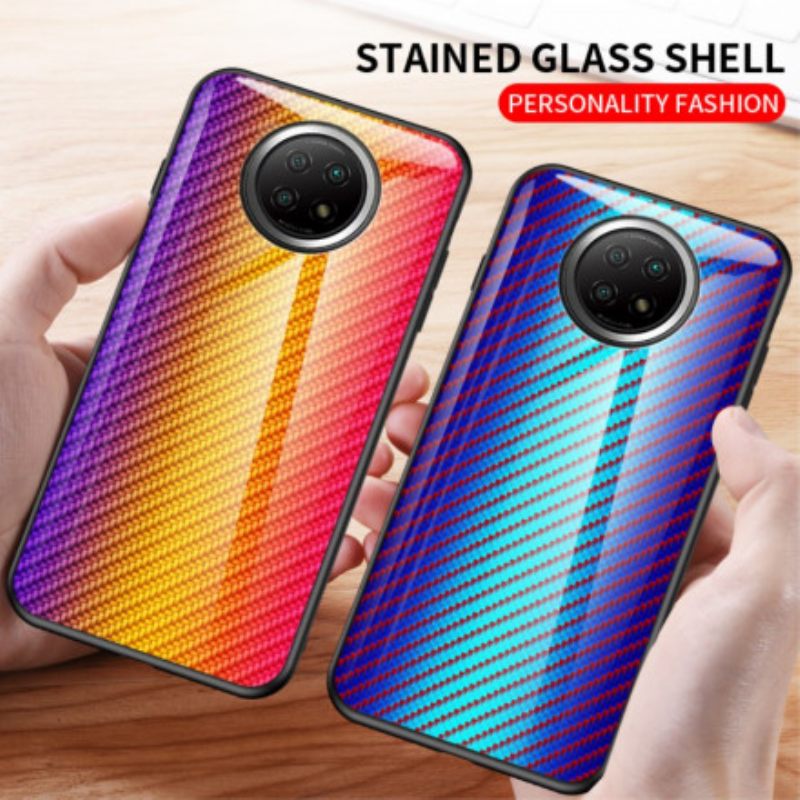 Case Xiaomi Redmi Note 9 5G / 9T 5G Carbon Fiber Karkaistu Lasi