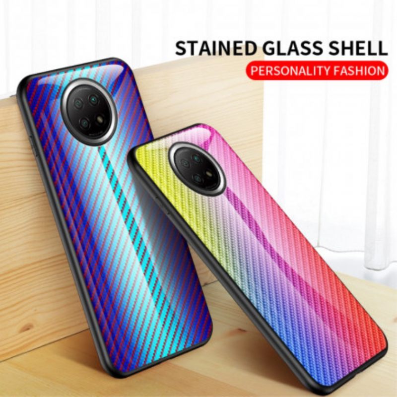 Case Xiaomi Redmi Note 9 5G / 9T 5G Carbon Fiber Karkaistu Lasi