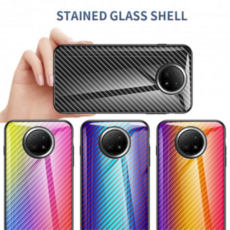 Case Xiaomi Redmi Note 9 5G / 9T 5G Carbon Fiber Karkaistu Lasi