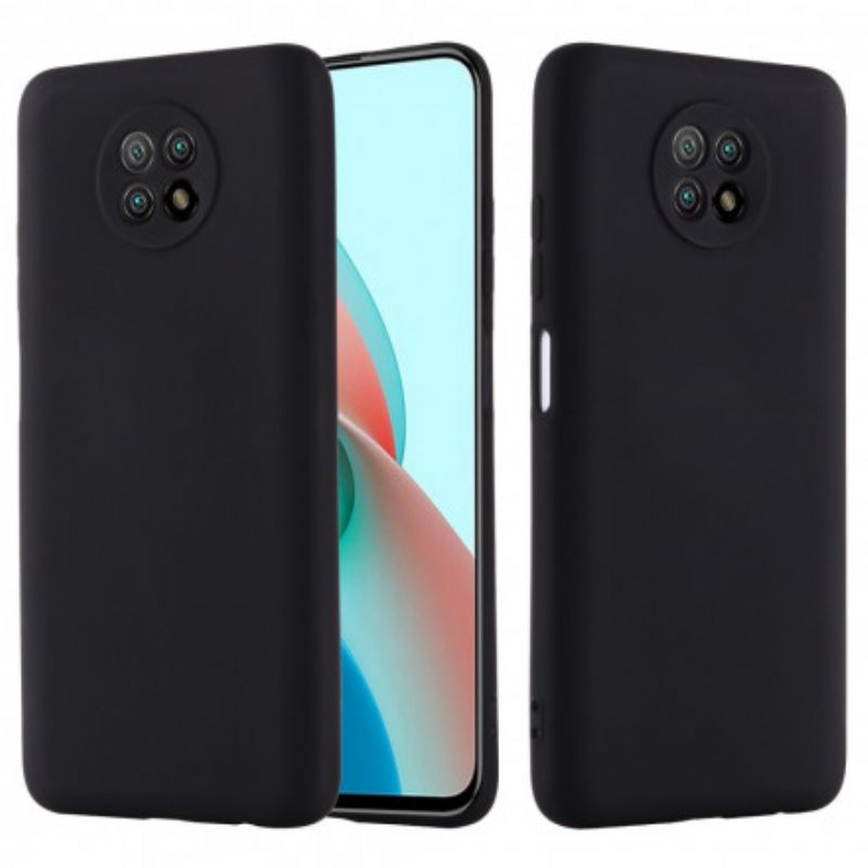 Case Xiaomi Redmi Note 9 5G / 9T 5G Nestemäinen Silikoni Ja Kaulanauha