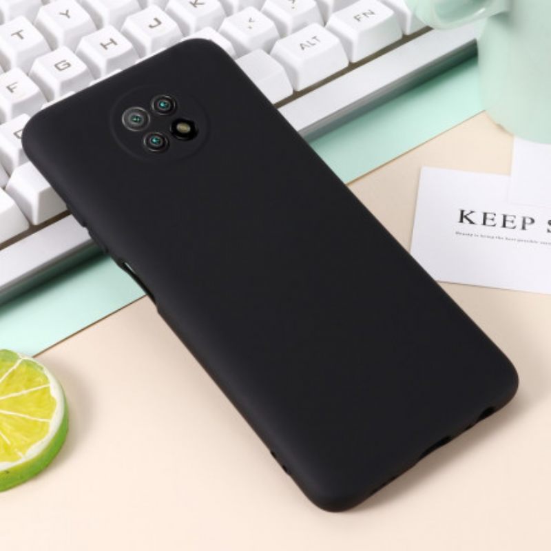 Case Xiaomi Redmi Note 9 5G / 9T 5G Nestemäinen Silikoni Ja Kaulanauha