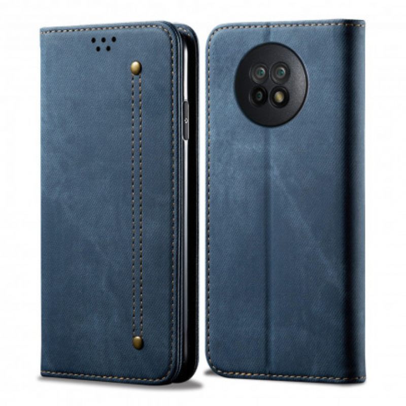 Puhelinkuoret Xiaomi Redmi Note 9 5G / 9T 5G Kotelot Flip Denim Kangas