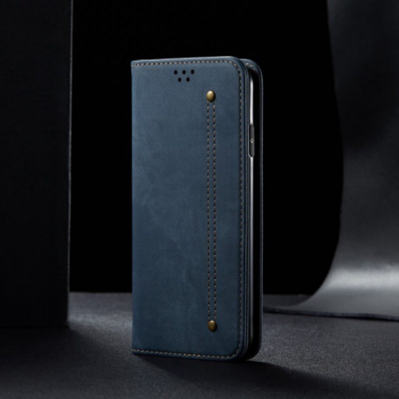 Puhelinkuoret Xiaomi Redmi Note 9 5G / 9T 5G Kotelot Flip Denim Kangas