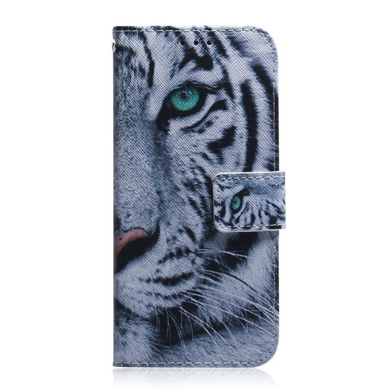 Flip Case Xiaomi Redmi Note 9 Tiger Face