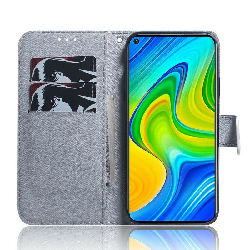 Flip Case Xiaomi Redmi Note 9 Tiger Face