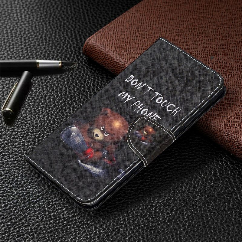 Flip Case Xiaomi Redmi Note 9 Vaarallinen Karhu