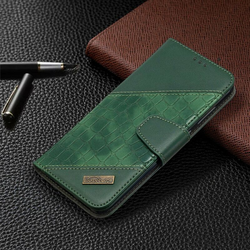 Kotelot Xiaomi Redmi Note 9 Classic Crocodile Skin Effect